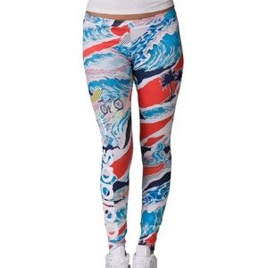 Adidas Orginal Linear Leggings Multi-Color NWT